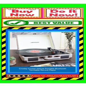 ✅🚨🆕🔴🌸S🌸A🌸L🌸E🌸🔴📢CROSLEY Retro TURNTABLE Deluxe RECORD PLAYER🟢BUY NOW